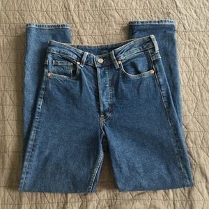 H&M Vintage High-waist Slim Cut Jeans